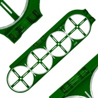 Szablon / Wzornik do wymiarowania otworów pod 4 puszki / gniazda, 2 libelle