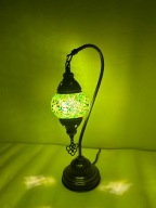 Lampa stołowa wykonana techniką mozaiki tureckiej.