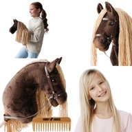 HOBBY HORSE KOŃ NA KIJU A4 KONIK GŁOWA KONIA PATYKU Z GRZYWĄ + GRZEBIEŃ