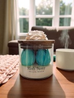 Świeca z kwiatami - Tulipany Blush Peony Świeca w szkle Na prezent