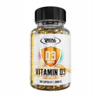Witaminy kapsułki RealPharm Vitamin D3 2000IU witamina D3 120 g