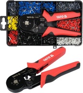 YATO SZCZYPCE DO ZACISKANIA KONEKTORÓW ZACISKARKA KOŃCÓWEK + 1200 TULEJEK