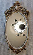 Przepiękne Antyczne lustro - cudna rama - pastelowe kolory - Duże 70cm
