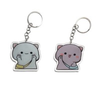 BRELOCZEK KOT KAWAII Brelok dla par Zestaw Akrylowy PREZENT