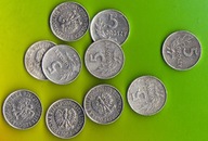 POLSKA Zestaw 5 groszy 1962 r. - 10 sztuk
