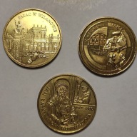 2 ZŁ Jan Łaski 1999 , Nato 1999, Pałac w Wilanowie 2000 zestaw monet