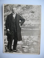 SZCZAWNICA OJCIEC NA KURACJI LASKA KAPELUSZ przedwojenne FOTO 1929 r.