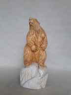 STARA DREWNIANA FIGURKA RZEŹBA-ŚWISTAK