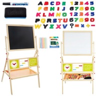 TABLICA MAGNETYCZNA KREDOWA OBROTOWA LICZYDŁO BEZPIECZNA DLA DZIECI ALFABET