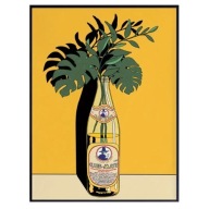 "Club-Mate & Monstera" – Dekoracyjny Plakat Inspirowana Naturą