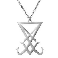 Sigil Lucyfera Satanistyczny amulet talizman stal