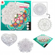 KOLOROWANKA dla Dorosłych ANTYSTRESOWA MANDALA Grube Kartki WYCINANKA