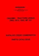 Ursus 2802, 2812, 3502, MF 231 - katalog części ciągników rolniczych