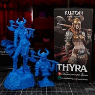 Żywica figurka Thyra barbarian 1/10