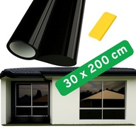 Folia okienna zaciemniająca samoprzylepna czarna 30x200 cm