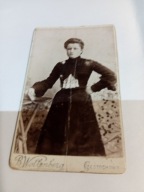 Stare Zdjęcie Kartonik Moda Suknia Częstochowa