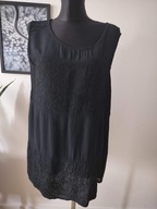 Bluzka damska 46 twarzowa bawełna zgrabna zwiewna haft 3XL