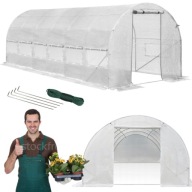 TUNEL FOLIOWY OGRODOWY WIOSNA LATO SZKLARNIA FOLIAK PREMIUM 18m2 DUŻA