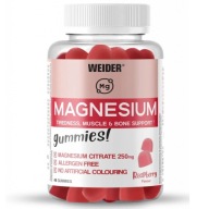 Żelki Weider cytrynian magnezu malinowe 48 szt. bezglutenowe