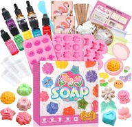 Duży Zestaw do Robienia Mydełek DIY – Kreatywna Zabawa dla Dzieci!