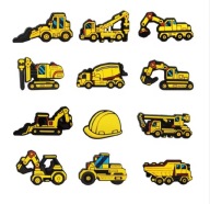 Przypinki do butów typu CROCS wpinki maszyny budowlane koparka 12szt