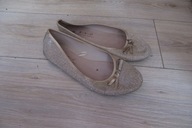 BALERINKI ZŁOTE ROZM 39