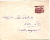 WARSZAWA-KIOSK -WIEDEŃ -koperta -obieg 1936 rok