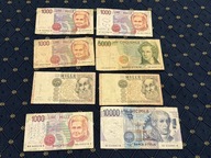 Włochy zestaw 6x1000; 1x5000, 1x10000