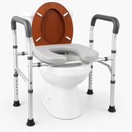 Podwyższenie Deski Sedesowej Regulowane Uchwyty Toaleta Seniorów 150kg