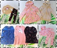 MEGA PAKA ubrań dla dziewczynki modna zestaw ubrań 122/ 128 WIOSNA