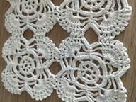 Serwetka serweta szydełkowe rękodzieło obrus misterne cacko 17x17