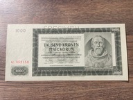 Czechy i Morawy - 1000 koron - 1942 - specimen - UNC/UNC-