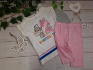 OVS komplet bluzeczka spodenki 92cm 2-2.5roku