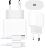 SZYBKA ŁADOWARKA USB-C 20W + KABEL USB-C LIGHTNING 1M DO IPHONE