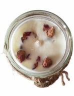 Naturalna świeca sojowa RĘCZNIE robiona RÓŻA w szkle 235 ml zapach