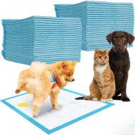 PODKŁADY CHŁONNE HIGIENICZNE MATA DLA PSA KOTA 150SZT NAUKA SIKANIA 45x60