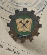 ODZNAKA + LEGITYMACJA ZRZESZENIE SPORTOWE ZRYW 1955