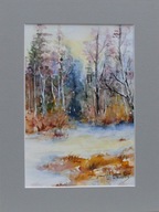 Akwarela pt. Zimowe klimaty 3