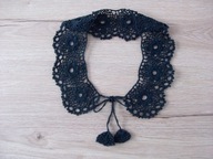 17 KOŁNIERZ KORONKOWY SZYDEŁKOWY - wykonany ręcznie WIĄZANY