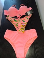 STRÓJ KĄPIELOWY TRZYCZĘŚCIOWY BRZOSKWINIOWY roz.42