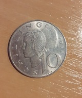 Austria 10 szylingów 1990