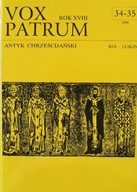 Vox Patrum rok XVIII Antyk Chrześcijański 34 - 35 Remigiusz Degrski red