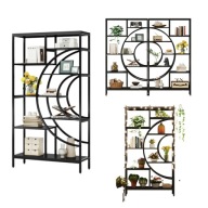 REGAŁ INDUSTRIALNY 8 POZIOMÓW PÓŁKI NA KSIĄŻKI RUSTYKALNY LOFT 100X178CM