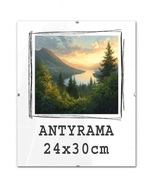 Antyrama 24x30 cm plexi z klipsami