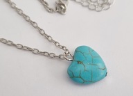 DELIKATNY WISIOR SERCE TURKUS