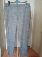spodnie dżins chinos kratka 46 gina proste strecz
