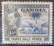 Gambia kolonia brytyjska stary znaczek (2/23