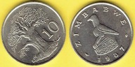 ZIMBABWE 10 CENTS 1987 r.
