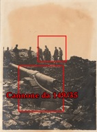 572A ŻOŁNIERZE GÓRY ALPY WŁOCHY DZIAŁO 149/35 KUK AUSTRO-WĘGRY