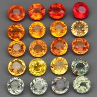 Szafir Brylantowy - kolory - na złoty pierścionek, kolczyki - VVS ! -2.7 mm